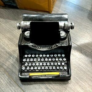 Candle holder typewriter